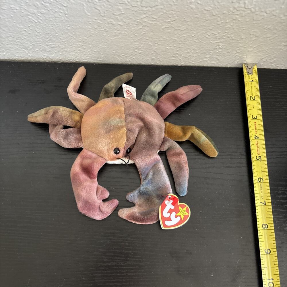 Ty Beanie Babies Claude the Crab - DOB September 3, 1996